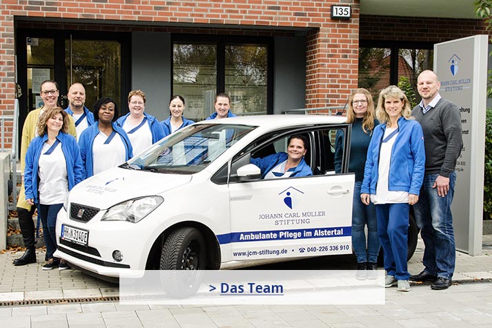 Das Team des Ambulanten Dienstes der Johann Carl Müller-Stiftung